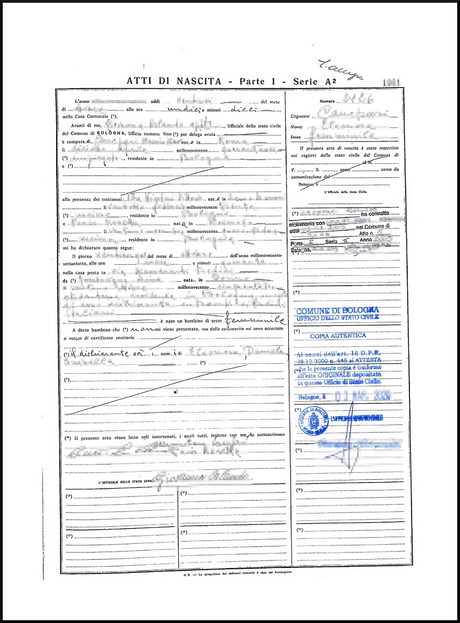 Atto integrale di Nascita Online in un click