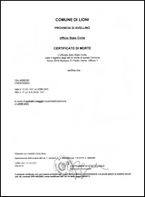 certificato di morte Online in un click